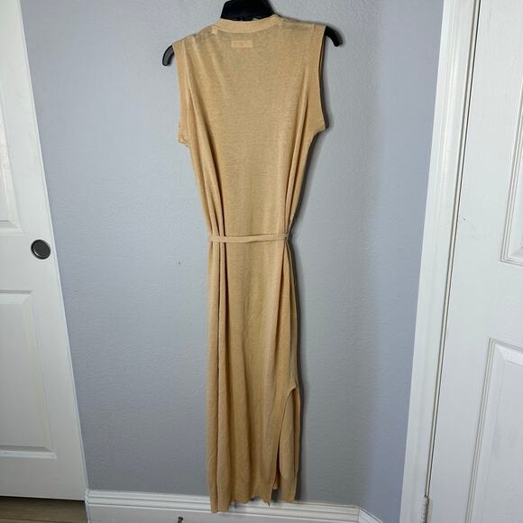 Billy Reid Linen Blend Duster Vest - Picture 3 of 5